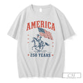 Premium American Cowboy Horse Flag America Since 1776 250 Years Unisex