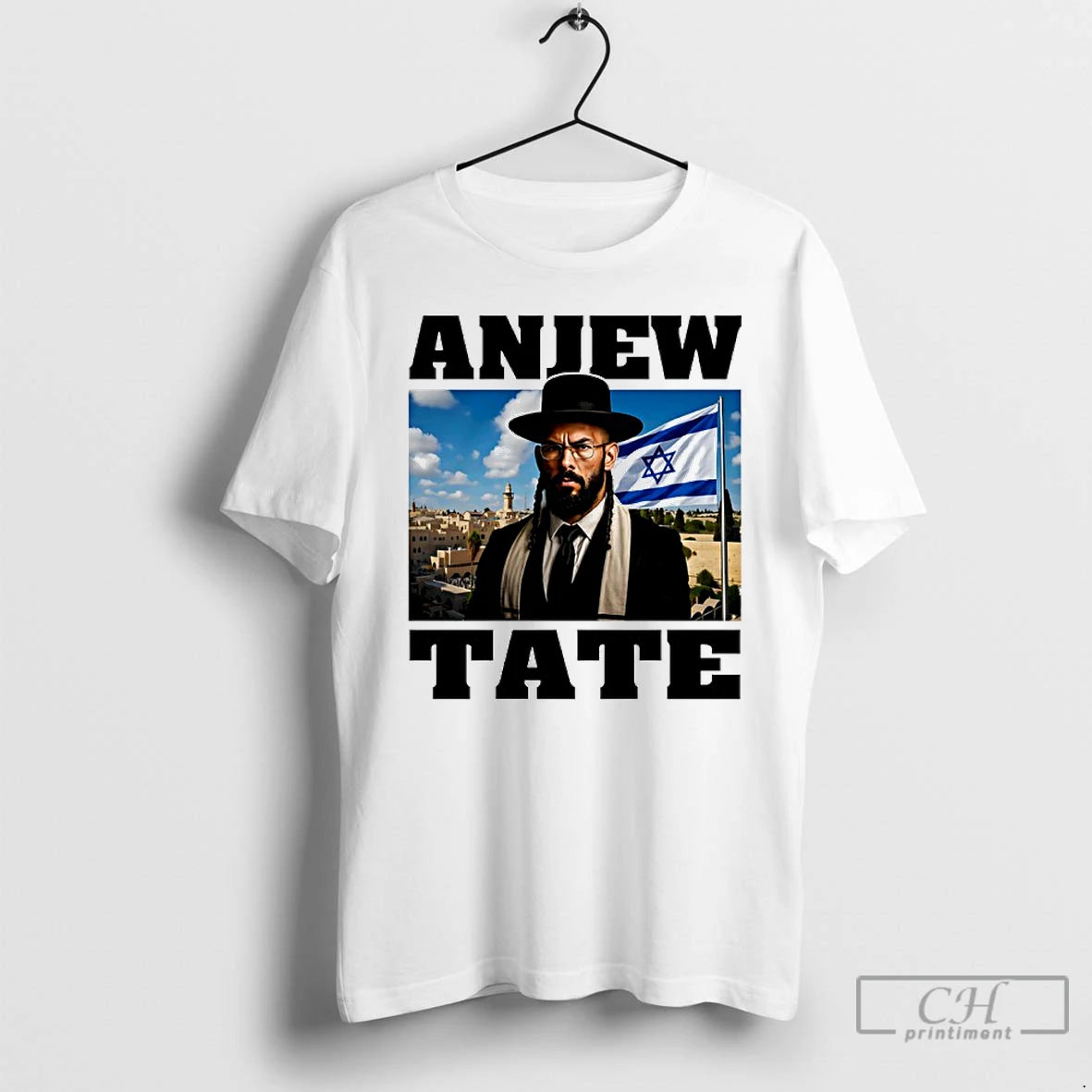 Premium Anjew Tate Flag Of Israel T Shirts