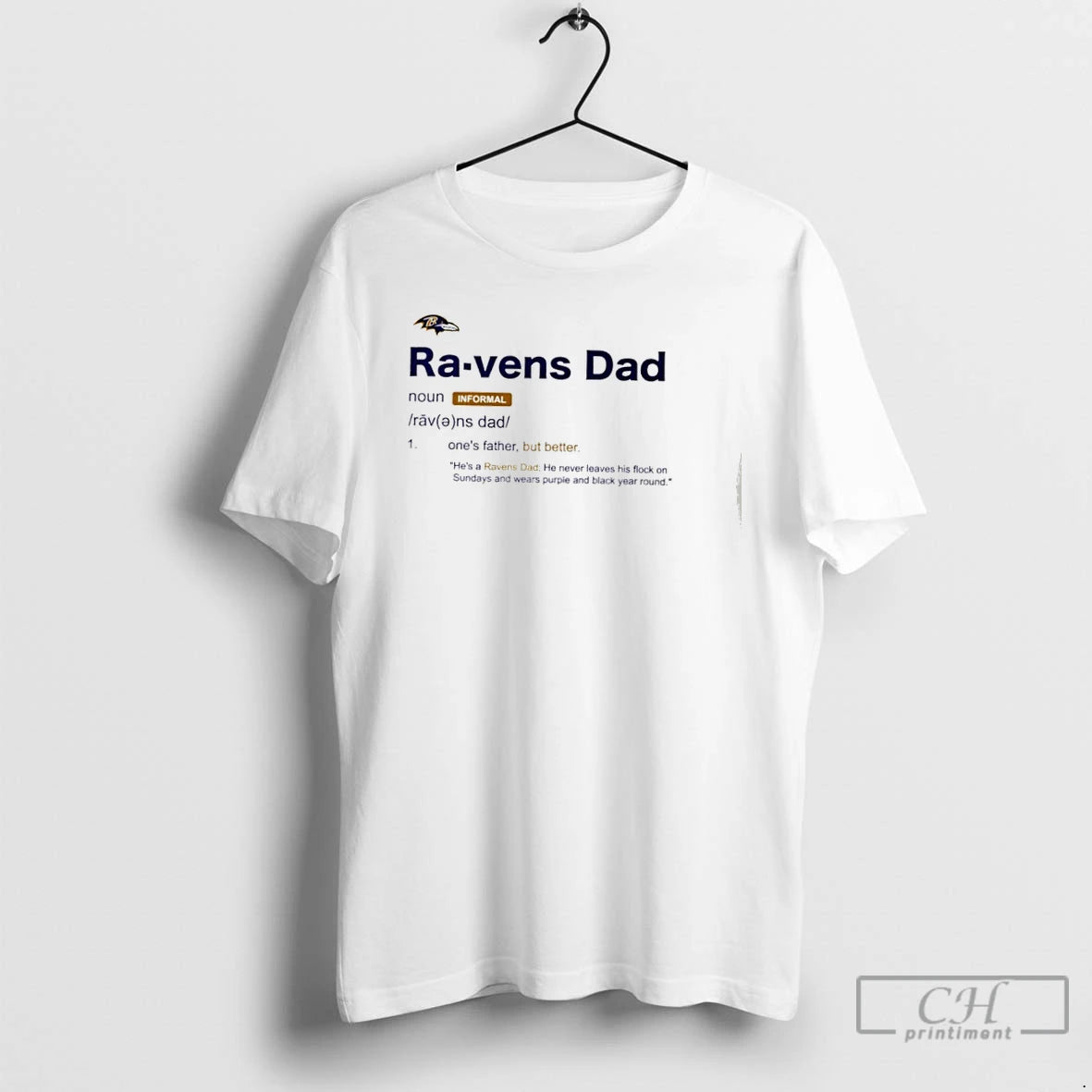 Premium Baltimore Ravens Dad Definition T Shirts
