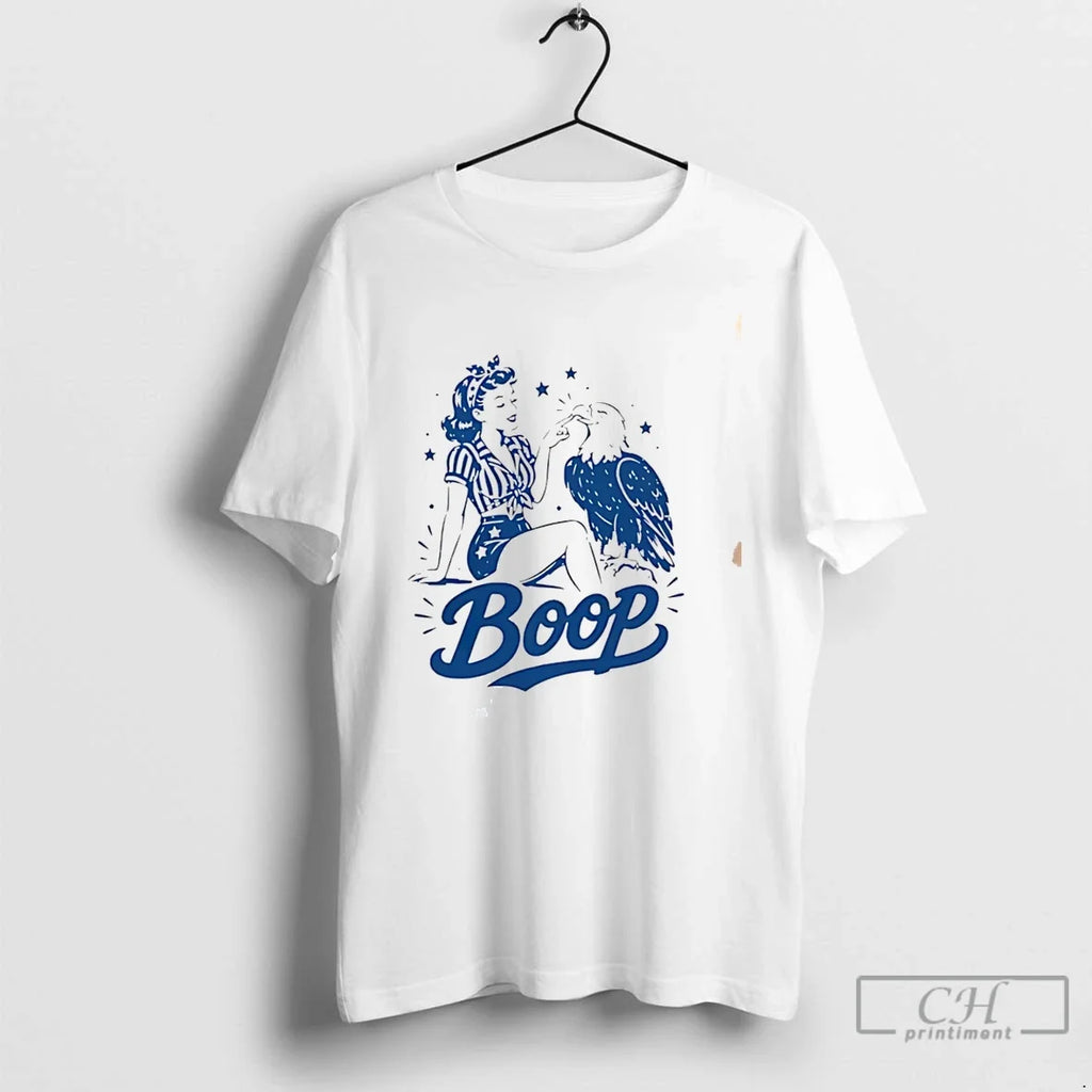Premium Boop Eagle Patriotic 4th Of July Tee Unisex