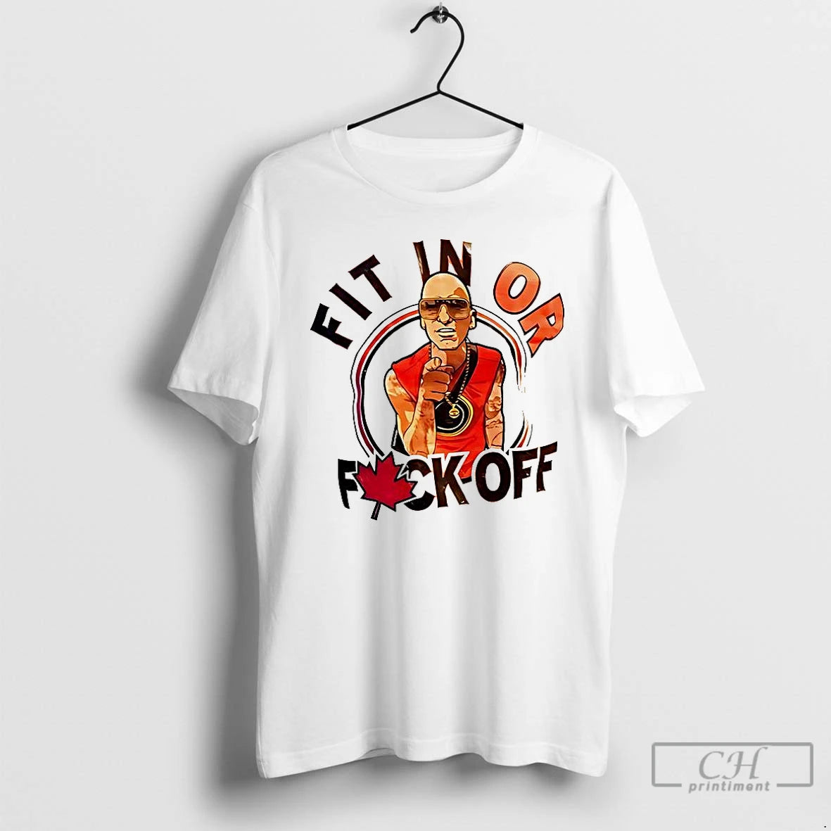 Premium Canada Fit In Or Fuck Off T Shirts