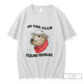 Premium Capybara In The Club Feeling Peculiar Tee Unisex