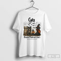 Premium Cats Because People Are Scary Halloween T Shirts
