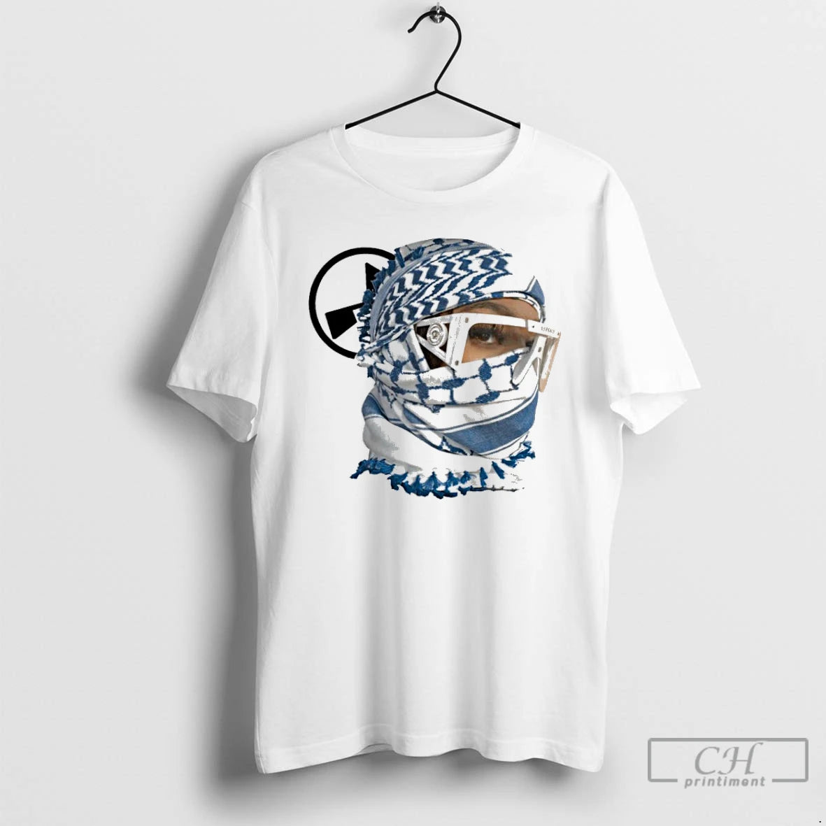 Premium Desert Scarf Girl Print T Shirts