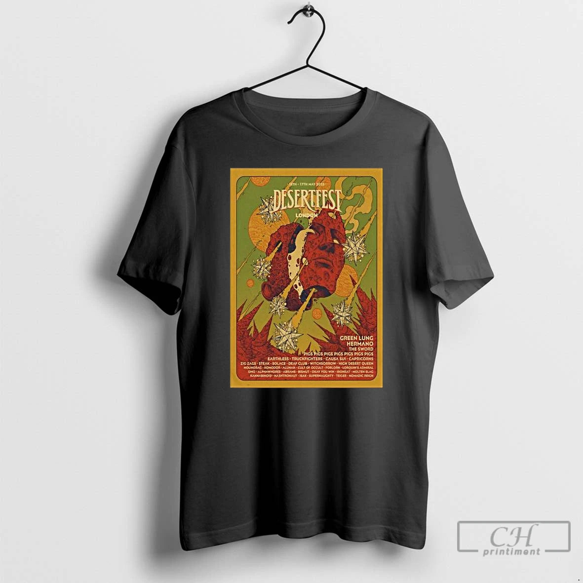 Premium Desertfest 2026 London Shows Long Sleve T Shirts