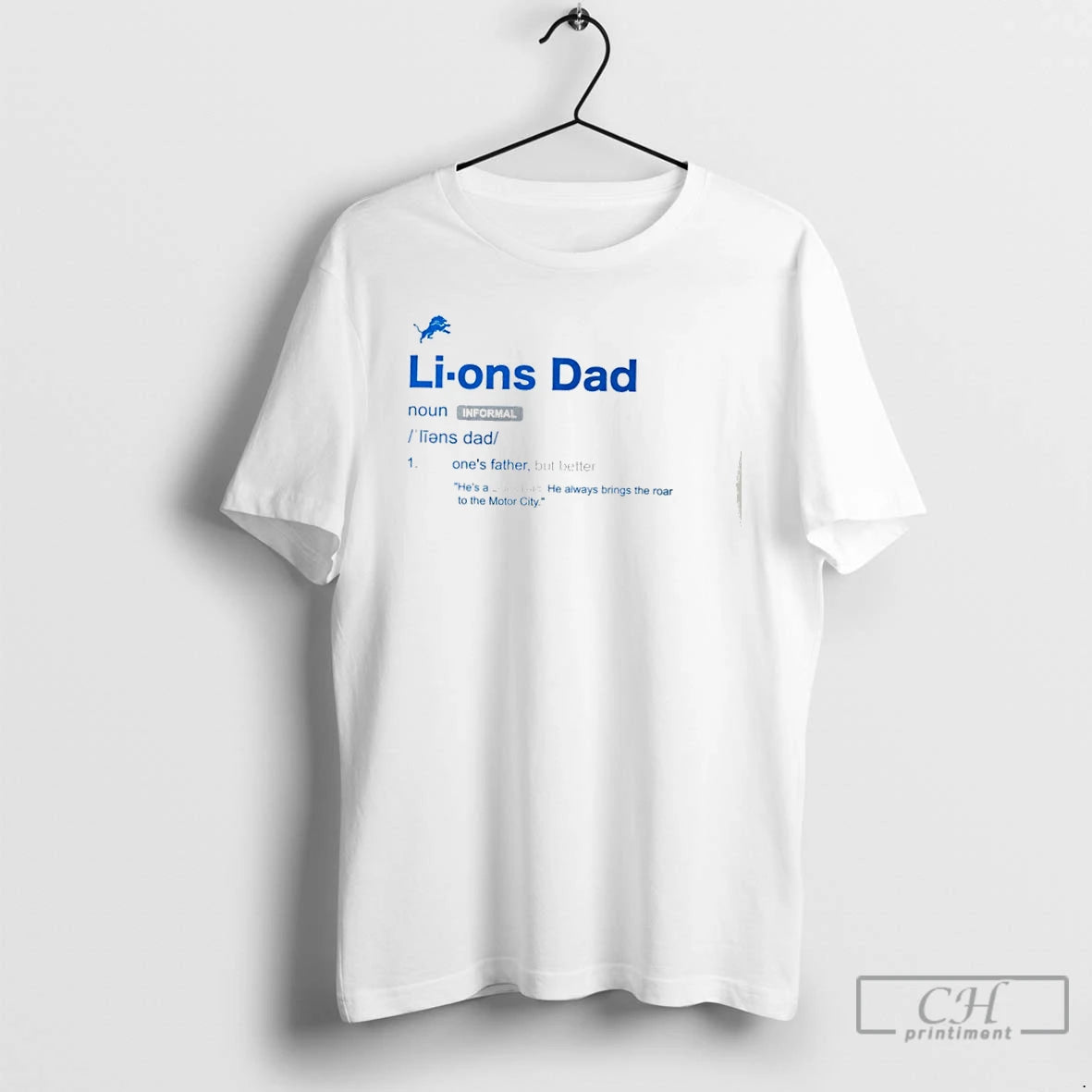 Premium Detroit Lions Dad Definition T Shirts