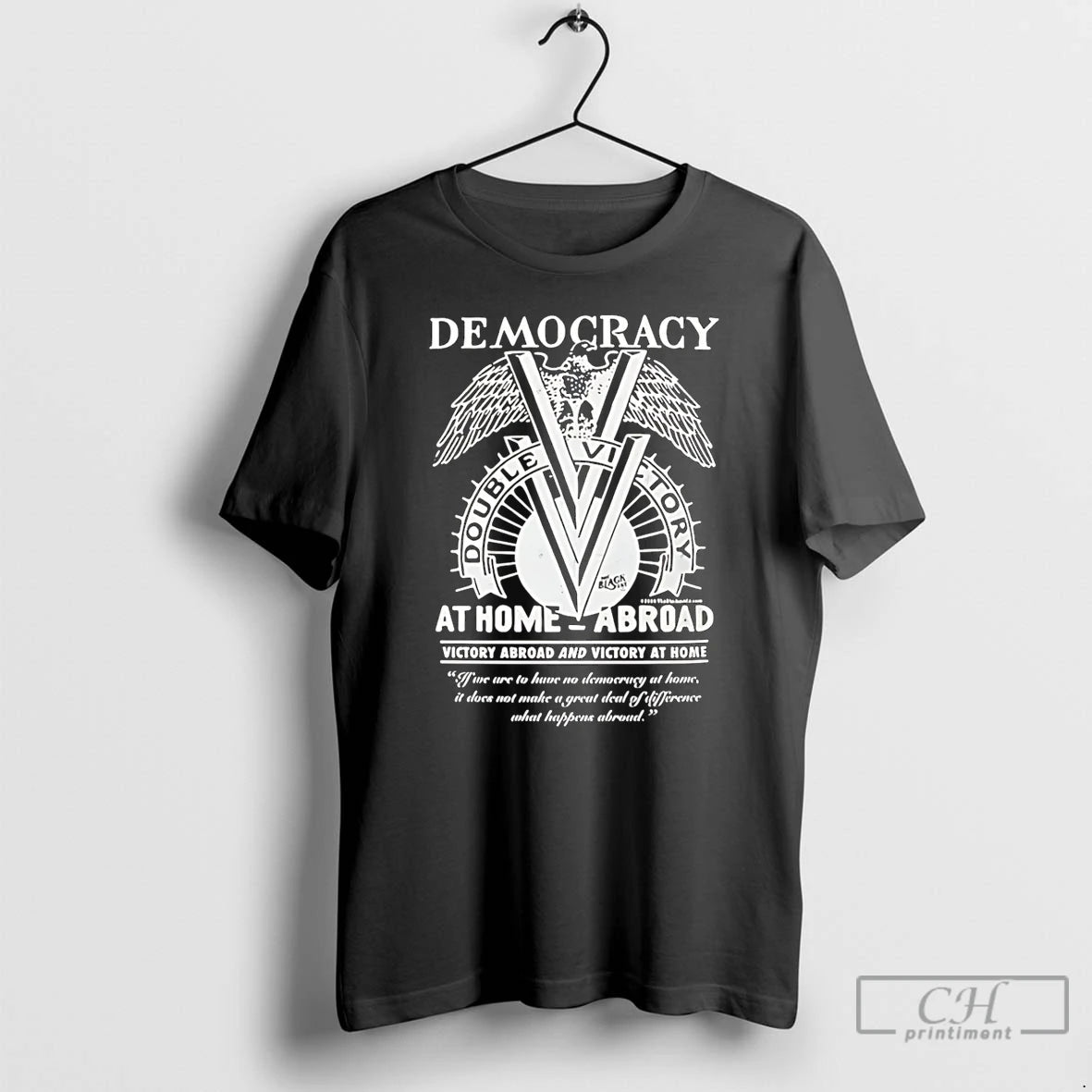 Premium Double V Campaign Wwii Semocracy At Home Abroad T Shirts