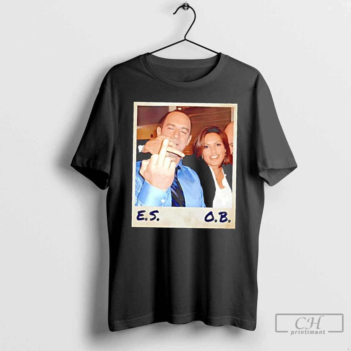 Premium Elliot Stabler And Olivia Benson Retro Picture T Shirts