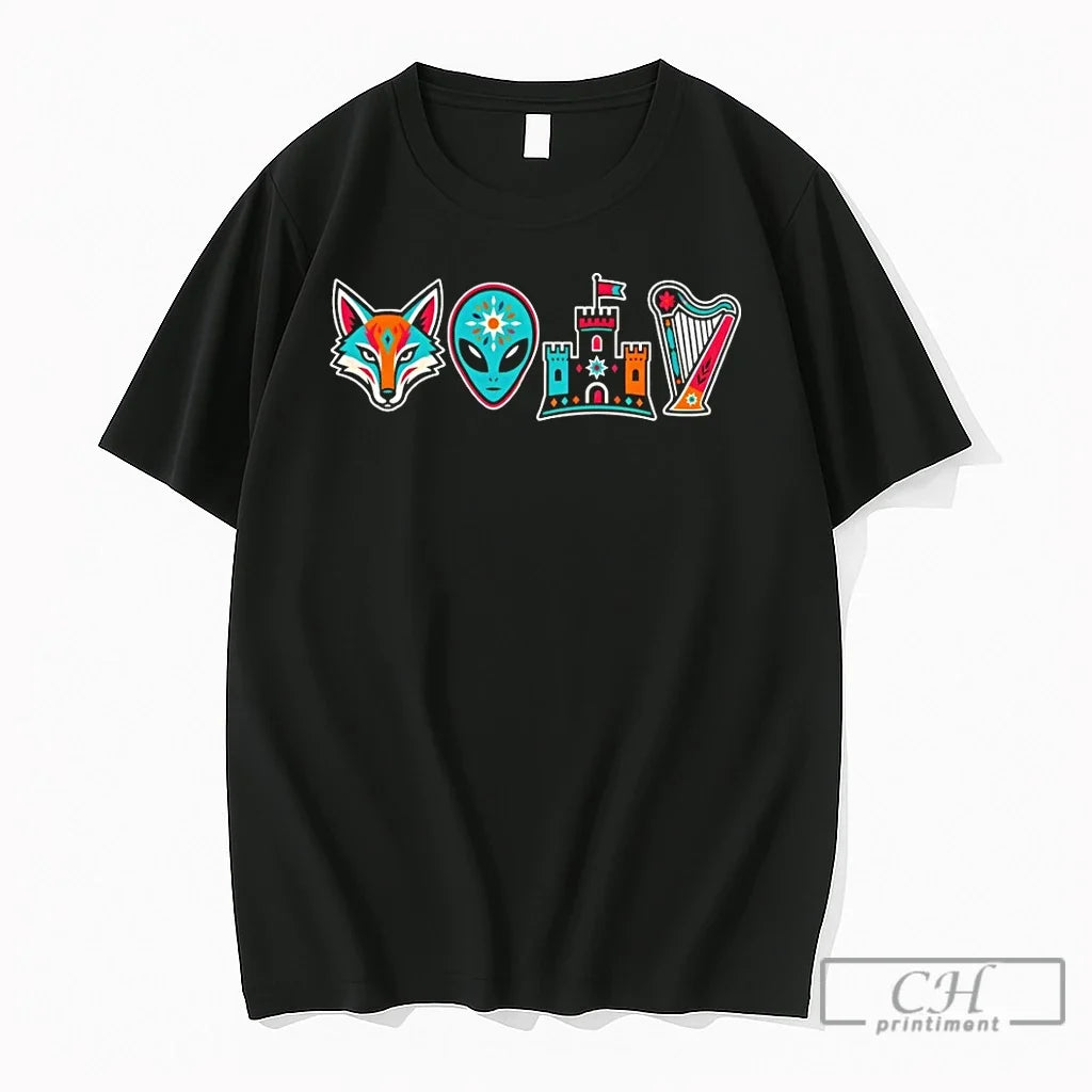 Premium Fox Alien Castle Harp San Antonio Spurs Basketball Nba Game Day 2026 T Shirts Unisex
