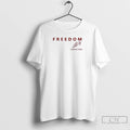 Premium Freedom Charlie Kirk X University Of Oklahoma Signature 2 Sided T Shirts