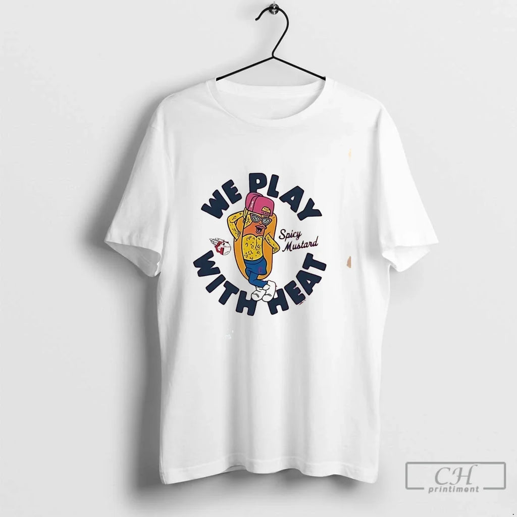 Premium Guardians We Play With Heart Spicy Mustard Hot Dog Mascot Tee T Shirts Sweater Unisex