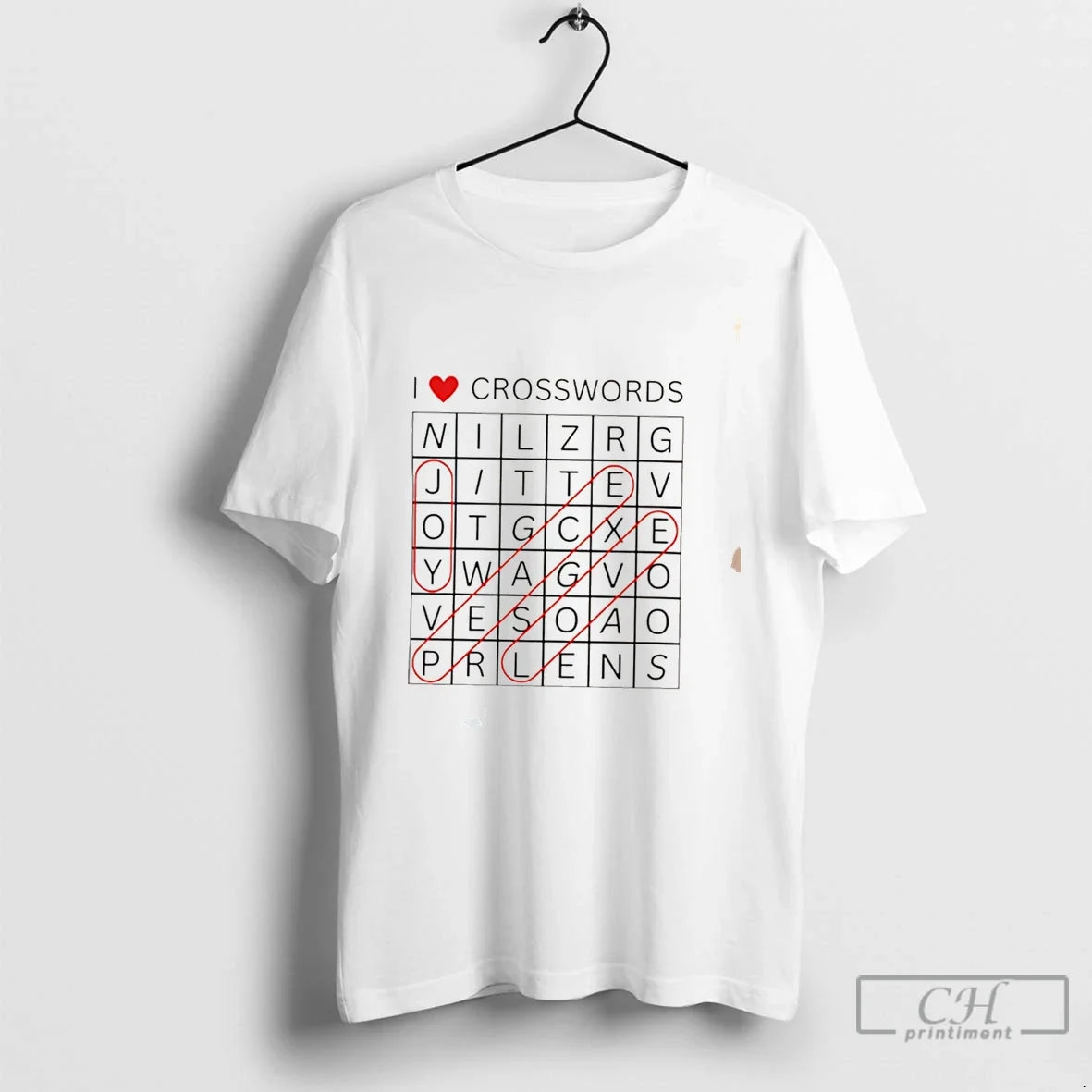 Premium I Love Crosswords Joy Peace Love Tee Unisex