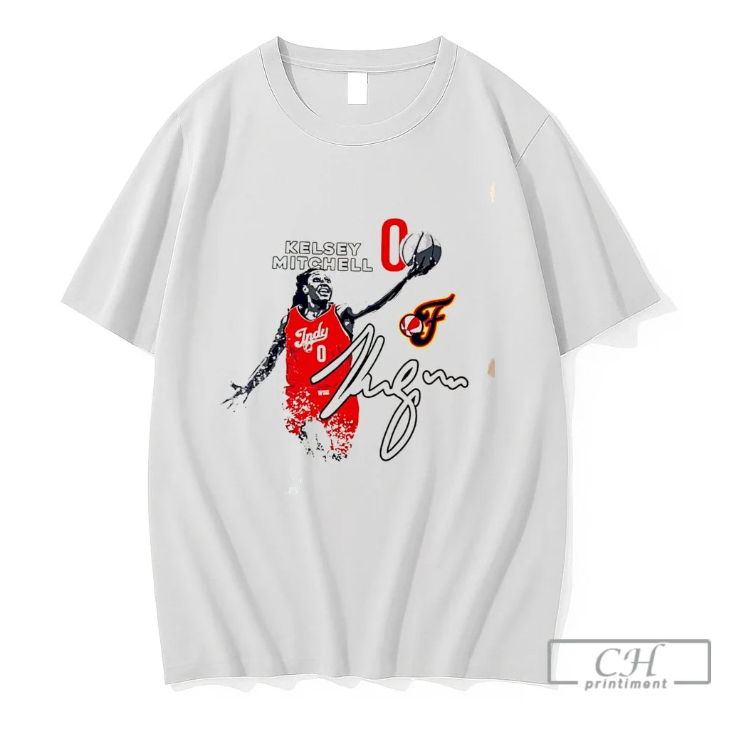 Premium Kelsey Mitchell Indiana Fever No 0 Ascent Signature Tee Unisex