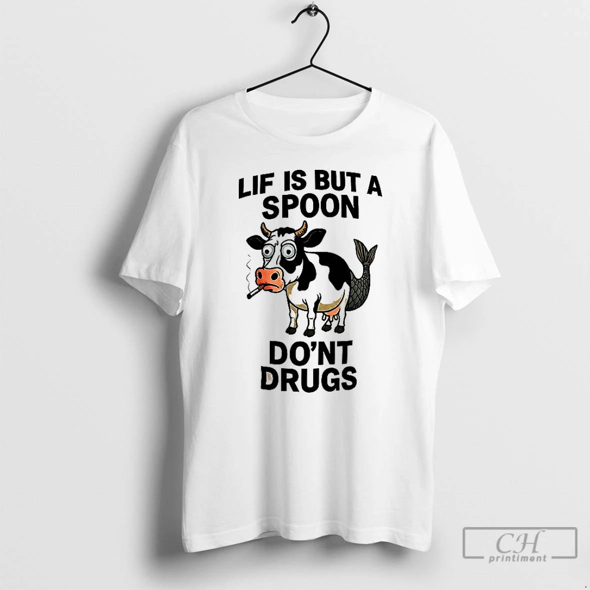 Premium Lif Is But A Spoon Dont Drugs T Shirts