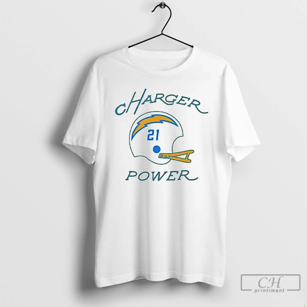 Premium Los Angeles Chargers Charger Power Ornaments T Shirts