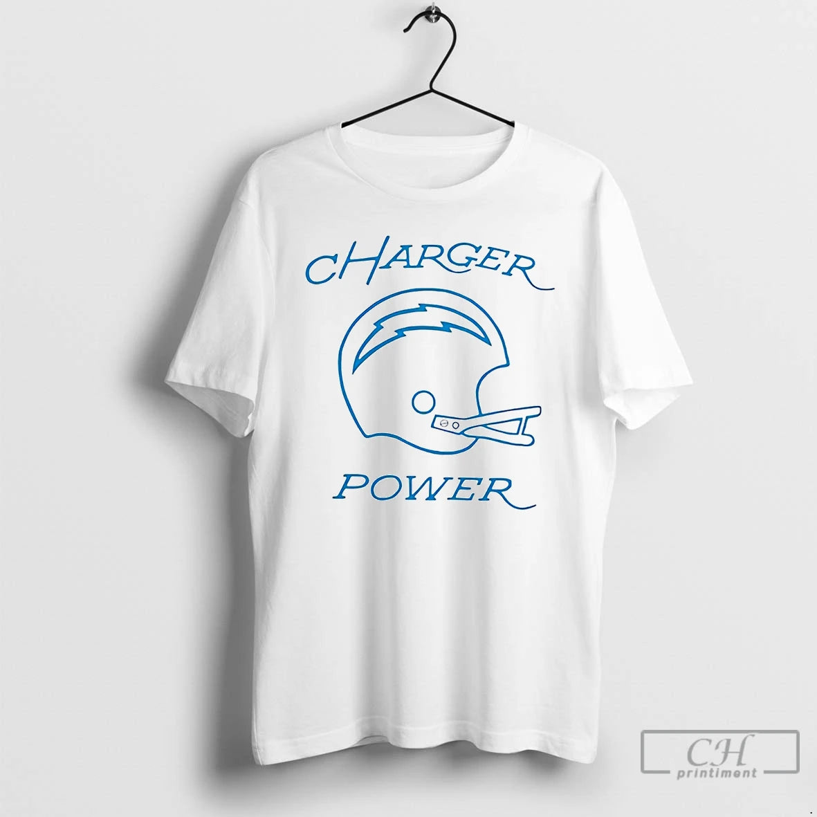 Premium Los Angeles Chargers Power Helmet T Shirts