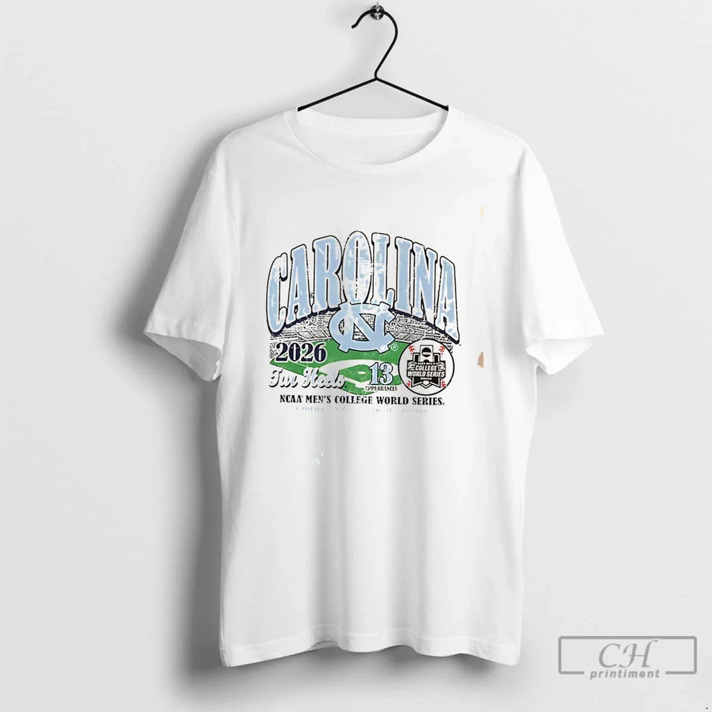 Premium Mgqloxq4 North Carolina Tar Heels 2026 College World Series Bound Stadium Tee T Shirts
