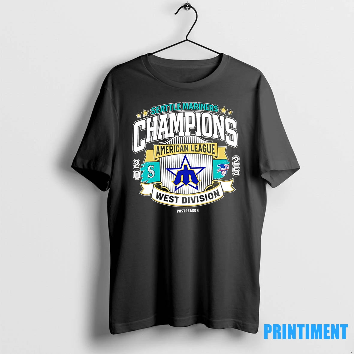 Premium Mariners Al West Division Champions 2025 Vintage Tshirts Sweater