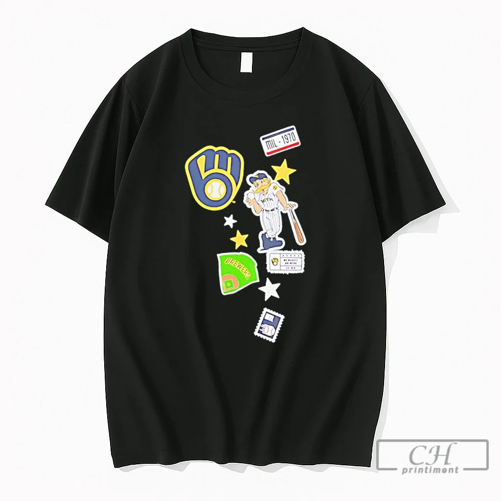 Premium Milwaukee Brewers City Patch 2026 Logo Tee Unisex