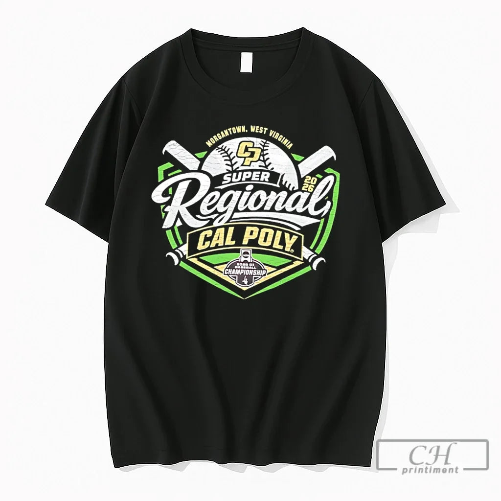 Premium Morgantown West Virginia Super Regional Cal Poly 2026 Tee Unisex