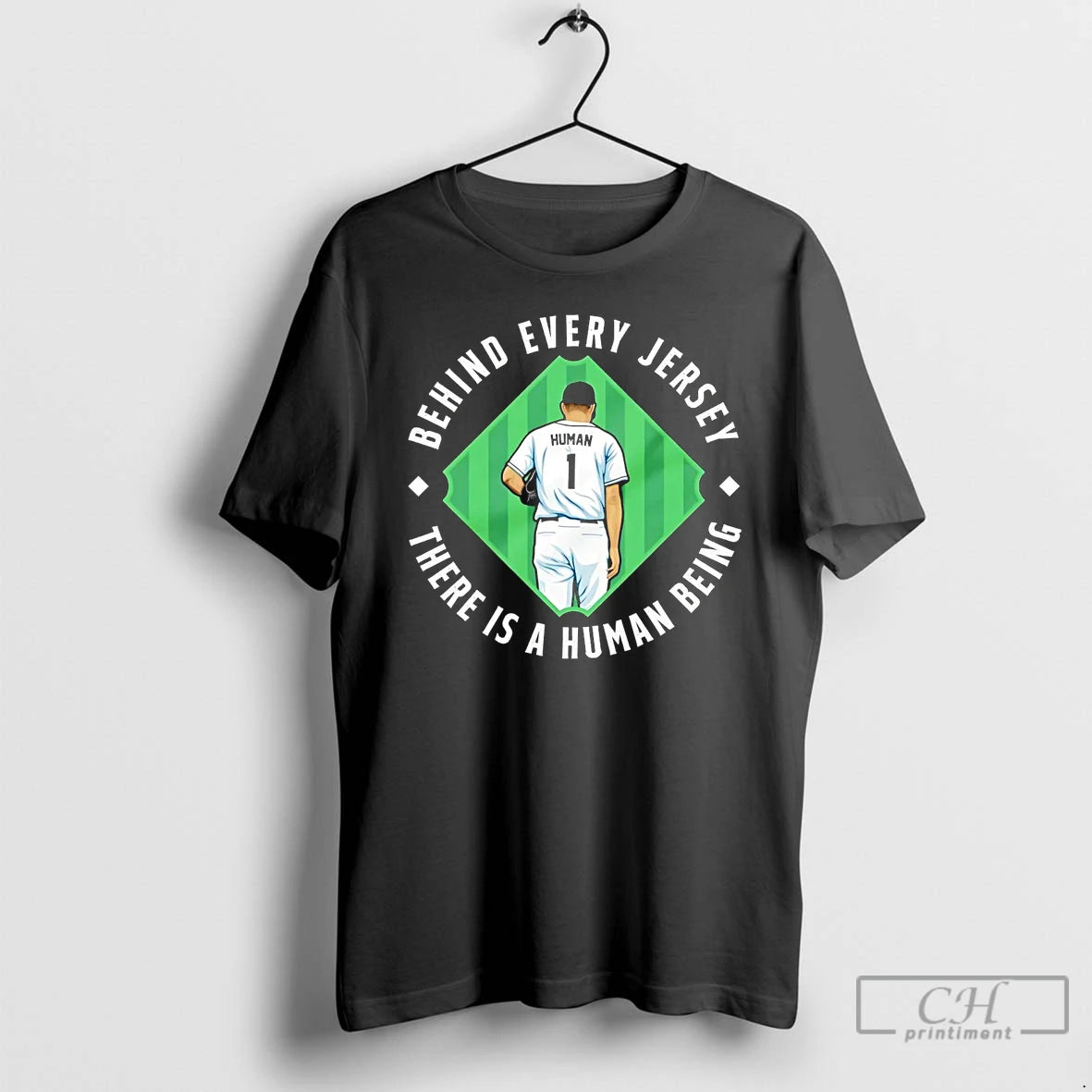 Premium Ny Baseball Behind Every Jersey There Is A Human Being T Shirts