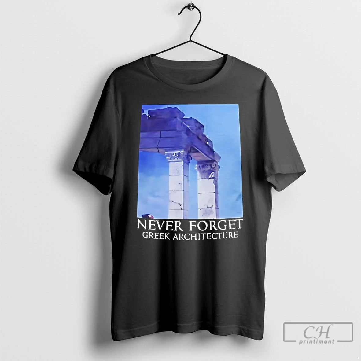 Premium Never Forget Greek Architecture T Shirts