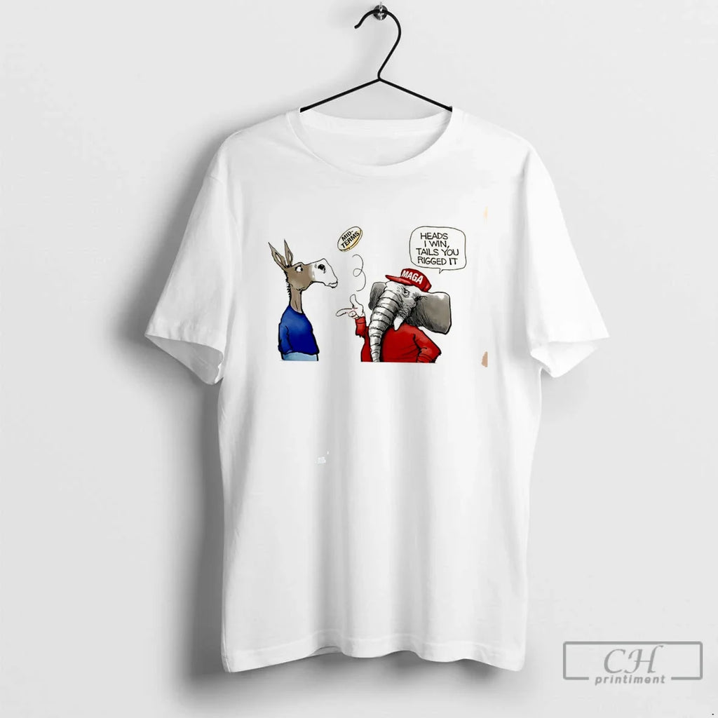 Premium New York Daily News Democratic Donkey And Republican Elephant Tee Unisex