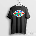 Premium New York Jets In England Flag Logo T Shirts