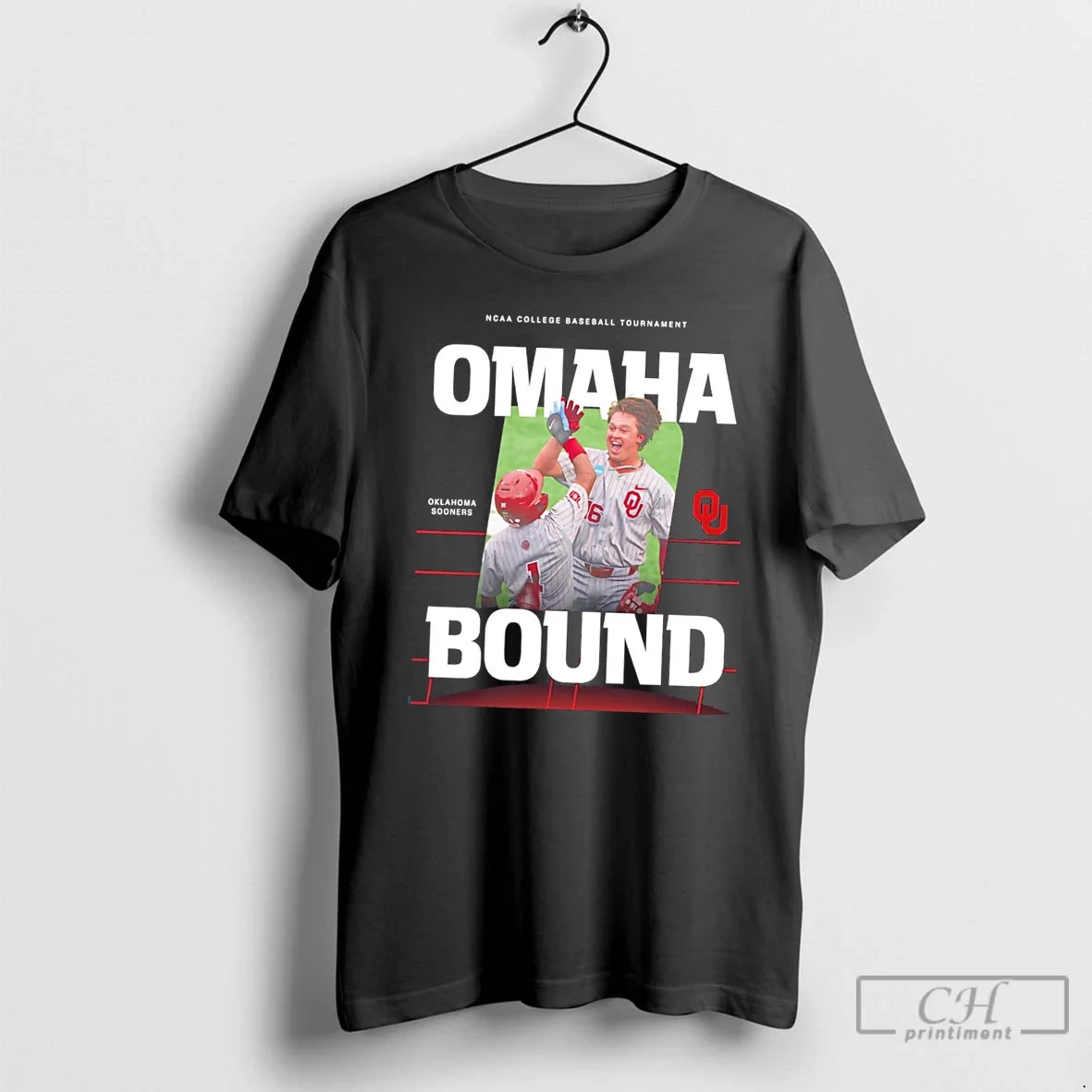 Premium Oklahoma Sooners Ncaa College Baseball Tournament Omaha Bound Tee Unisex