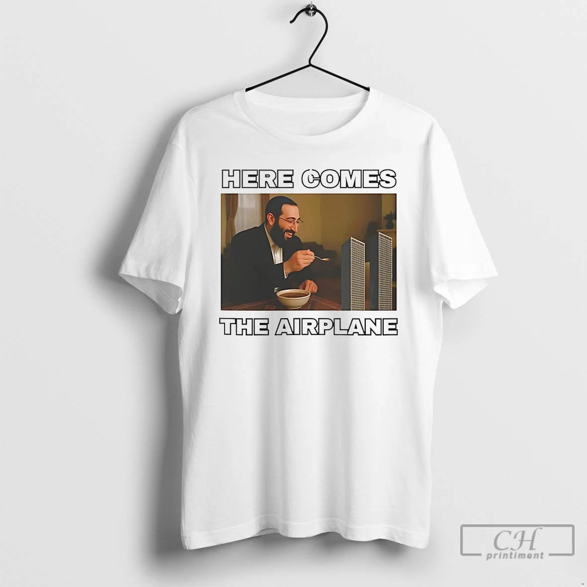 Premium Osama Bin Laden Jewish Here Comes The Airplane T Shirts