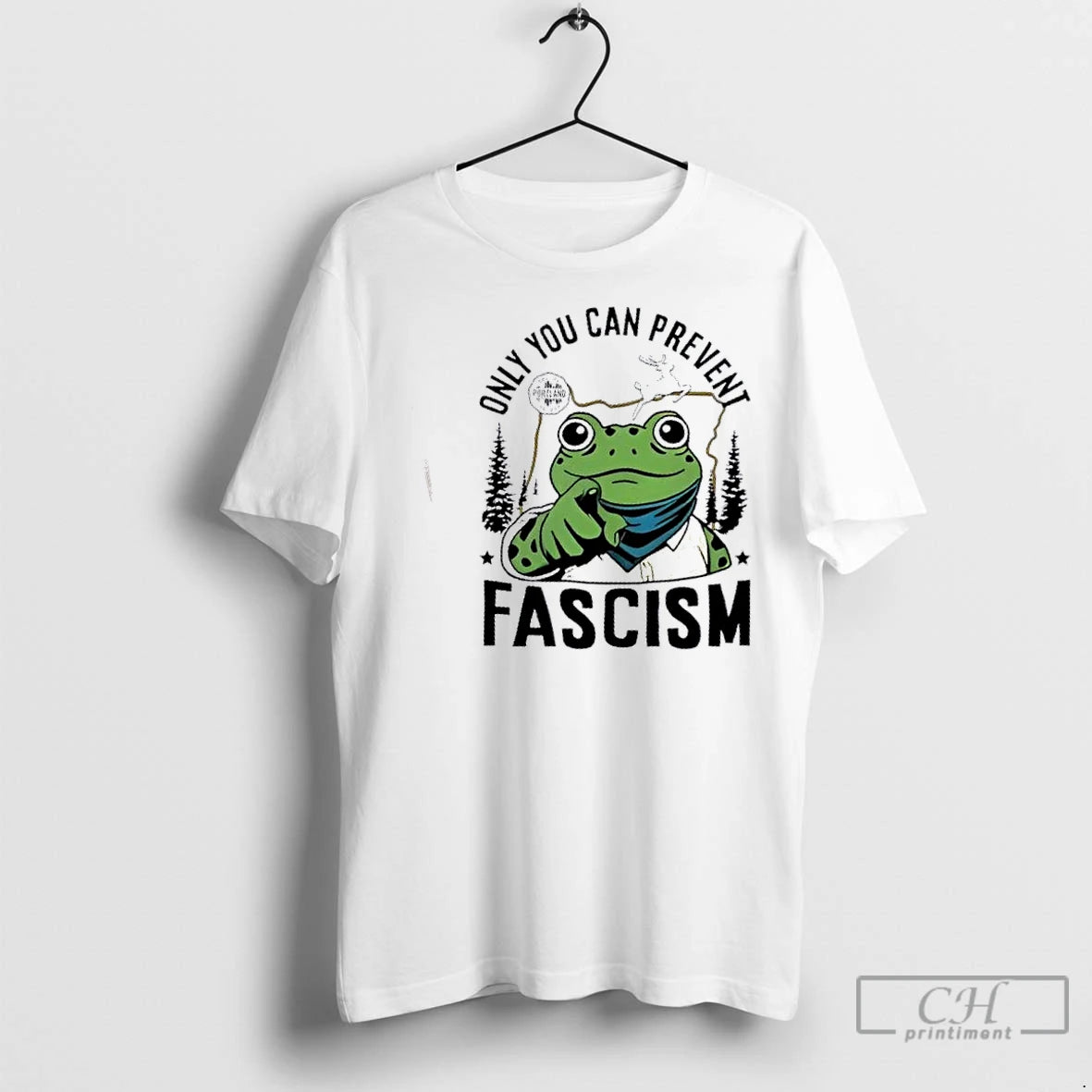 Premium Portland Frog Only You Can Prevent Fascism Anti Ice