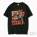 Premium San Antonio Spurs Coyote Basketball Fan Bitch Im From Texas Cowgirl Boot T Shirts Unisex