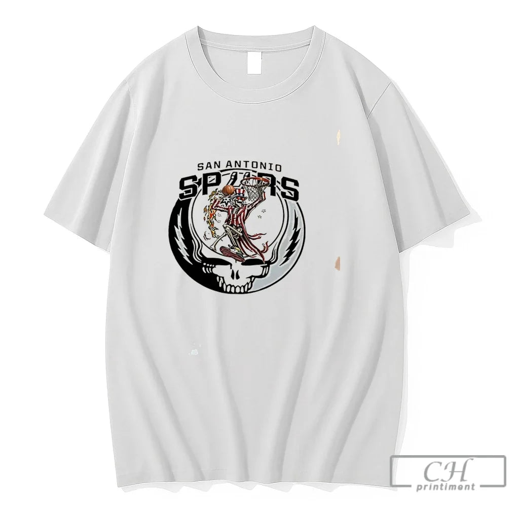 Premium San Antonio Spurs Grateful Dead Steal Your Face Skull Logo Tee T Shirts Sweater Unisex