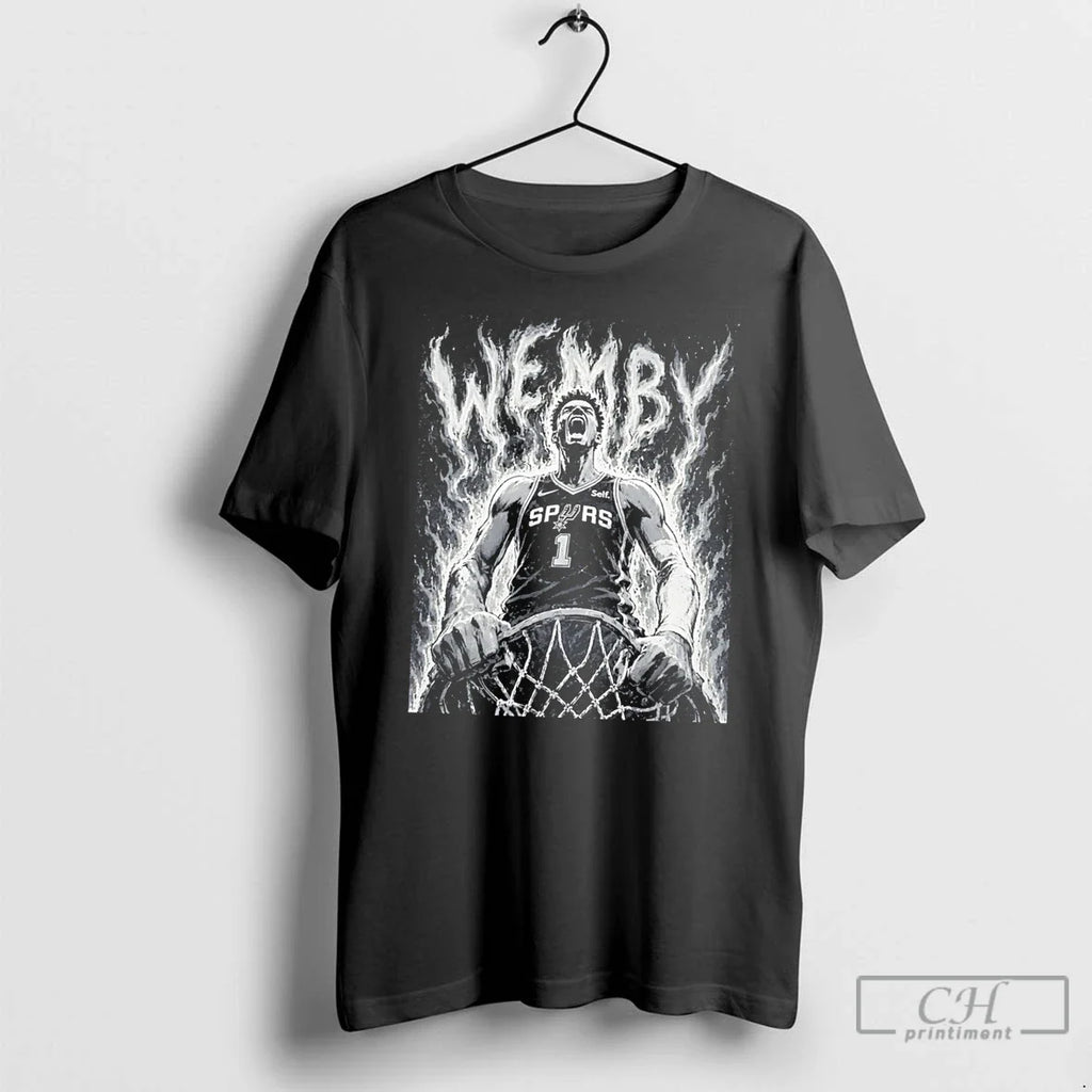 Premium San Antonio Spurs Wemby Victor Wembanyama Manga Style Graphic Tee Unisex