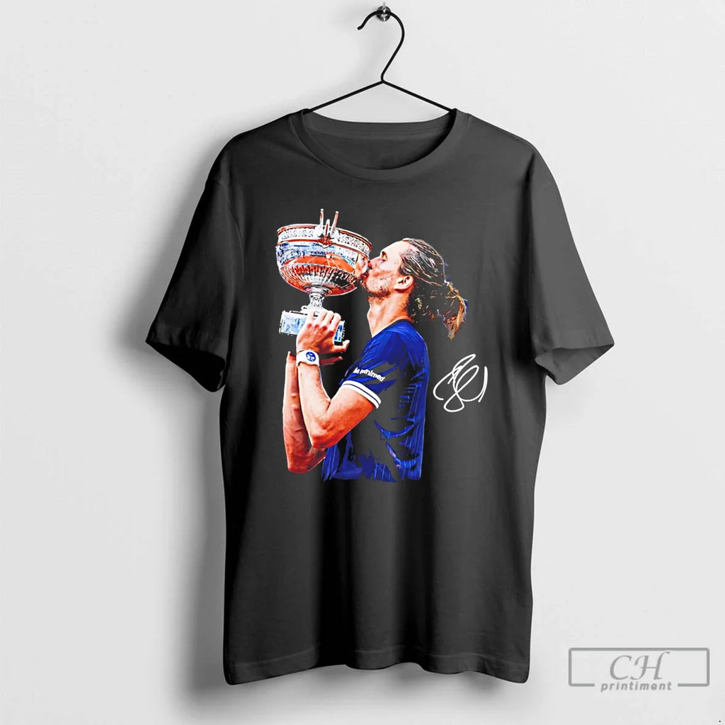 Premium Sascha Zverev 2026 Champions Finally Signature Tee Unisex