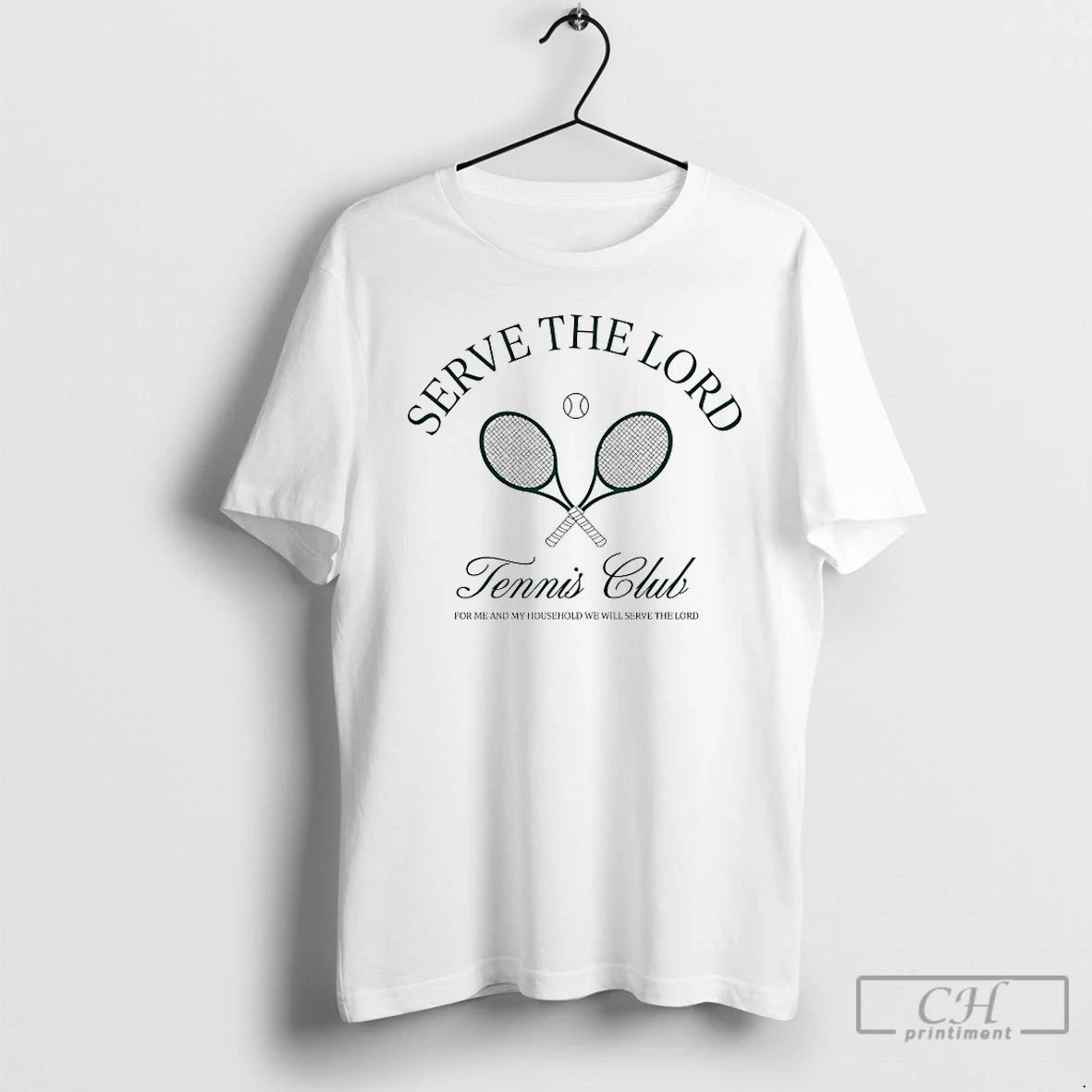 Premium Serve The Lord Tennis Club T Shirts