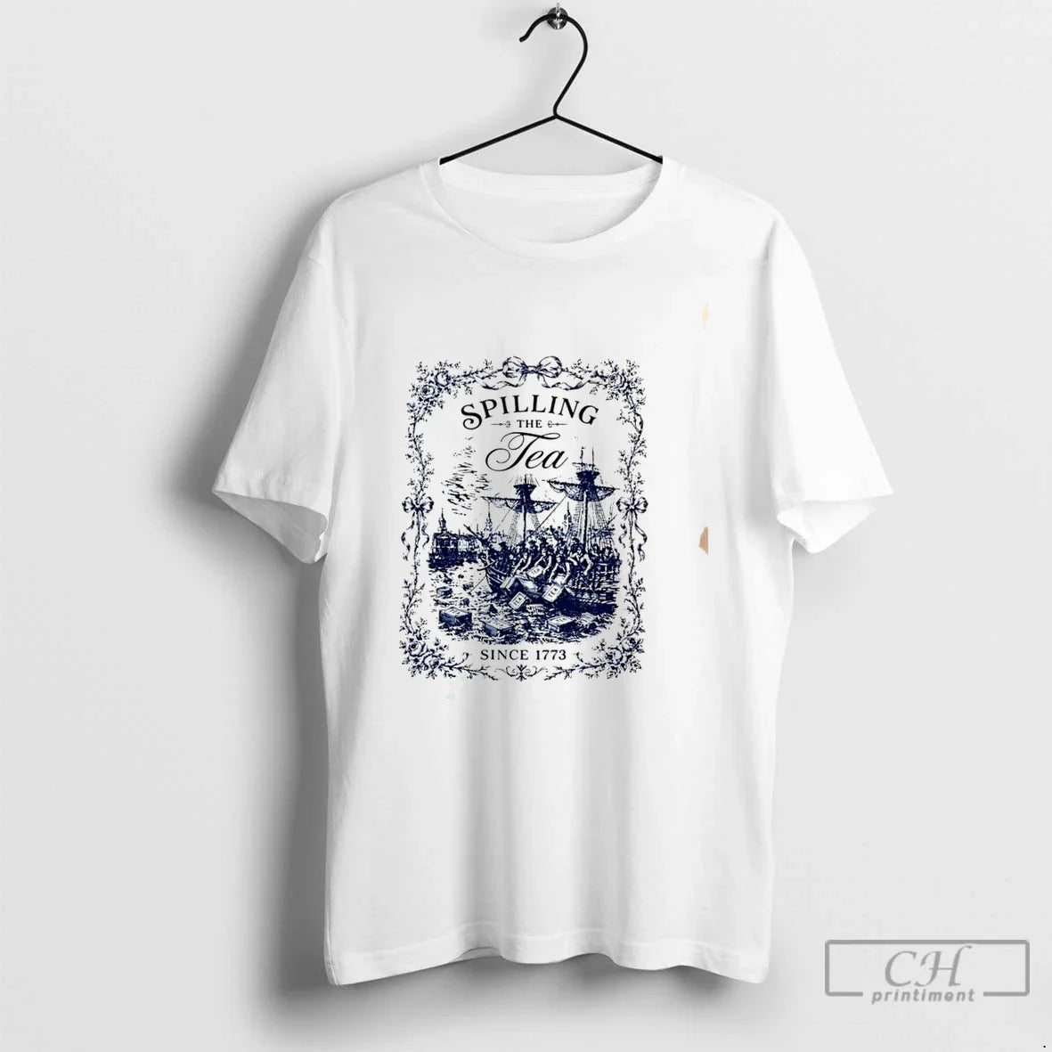 Premium Spilling The Tea Since 1773 Tee Unisex
