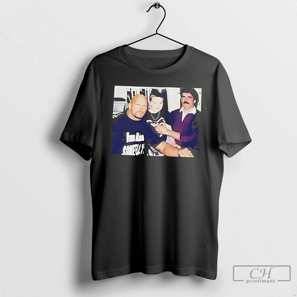 Premium Stone Cold Steve Austin Vintage Photograph Tee Unisex