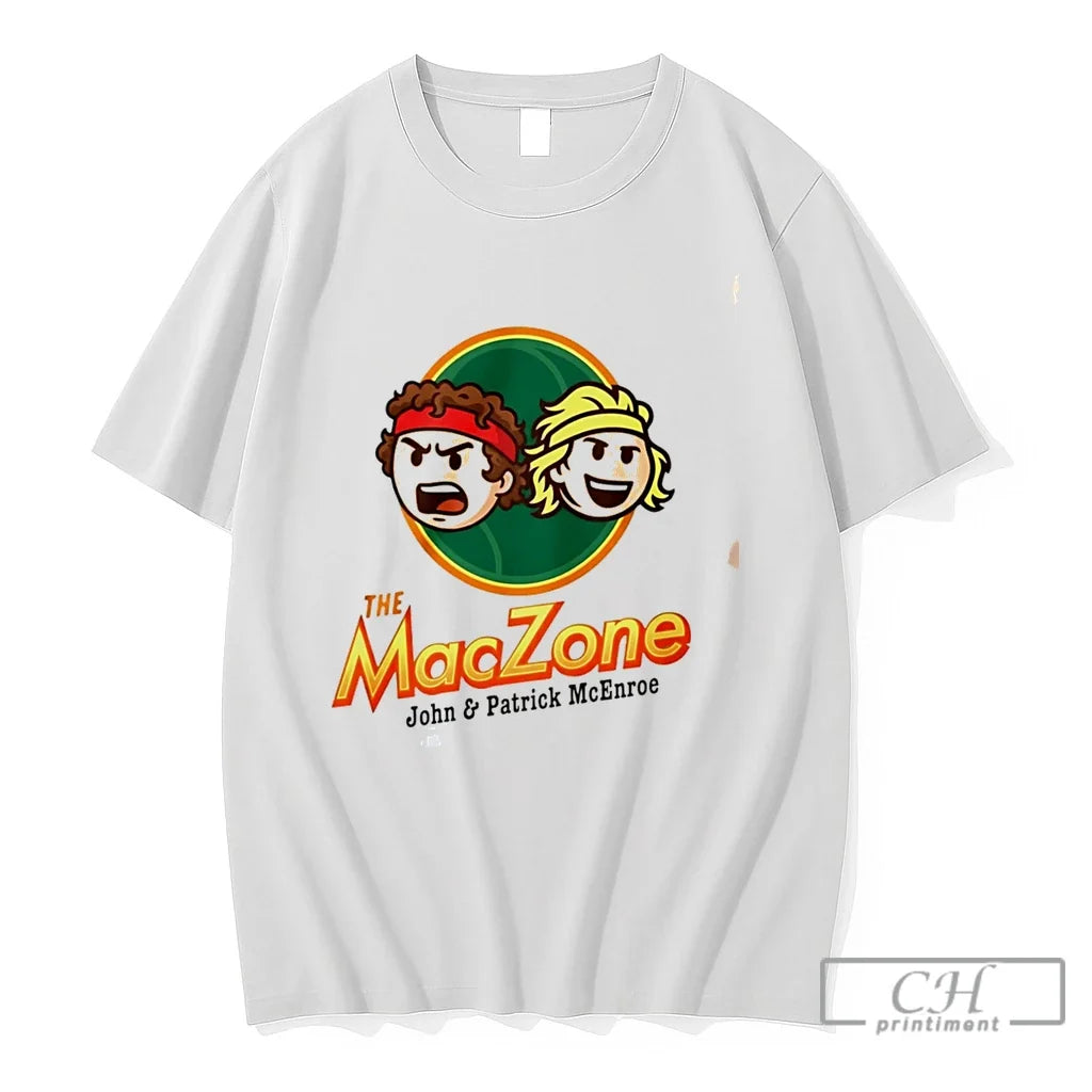 Premium The Maczone John And Patrick Mcenroe 2026 Cartoon Tee Unisex