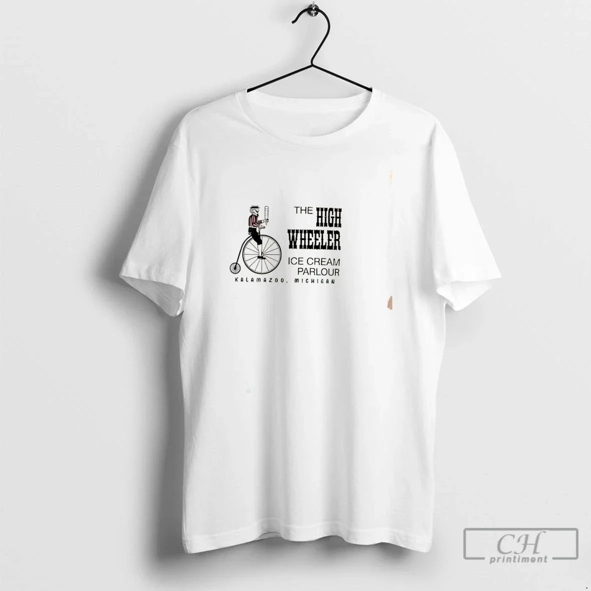 Premium The High Wheeler Ice Cream Parlour Graphic Tee Unisex
