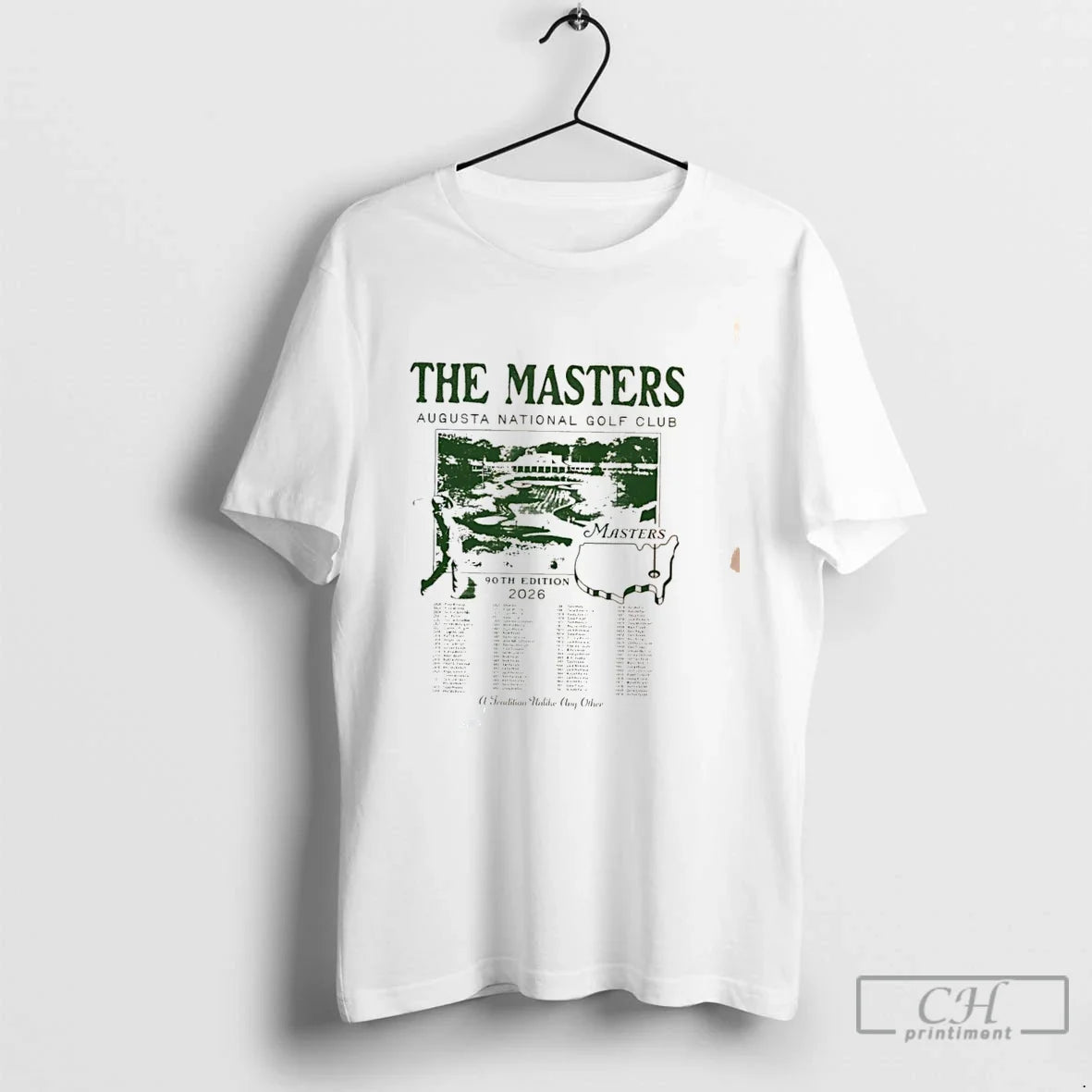 Premium The Masters Augusta National Golf Club Vintage Tee Unisex