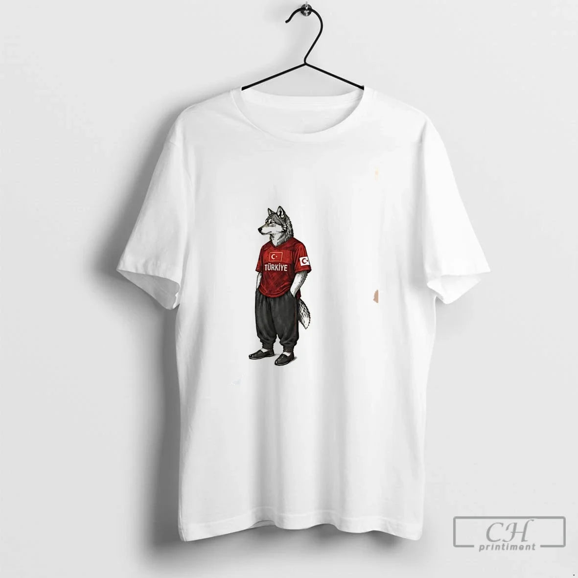 Premium Turkiye Grey Wolf World Cup 2026 Mascot Tee Unisex