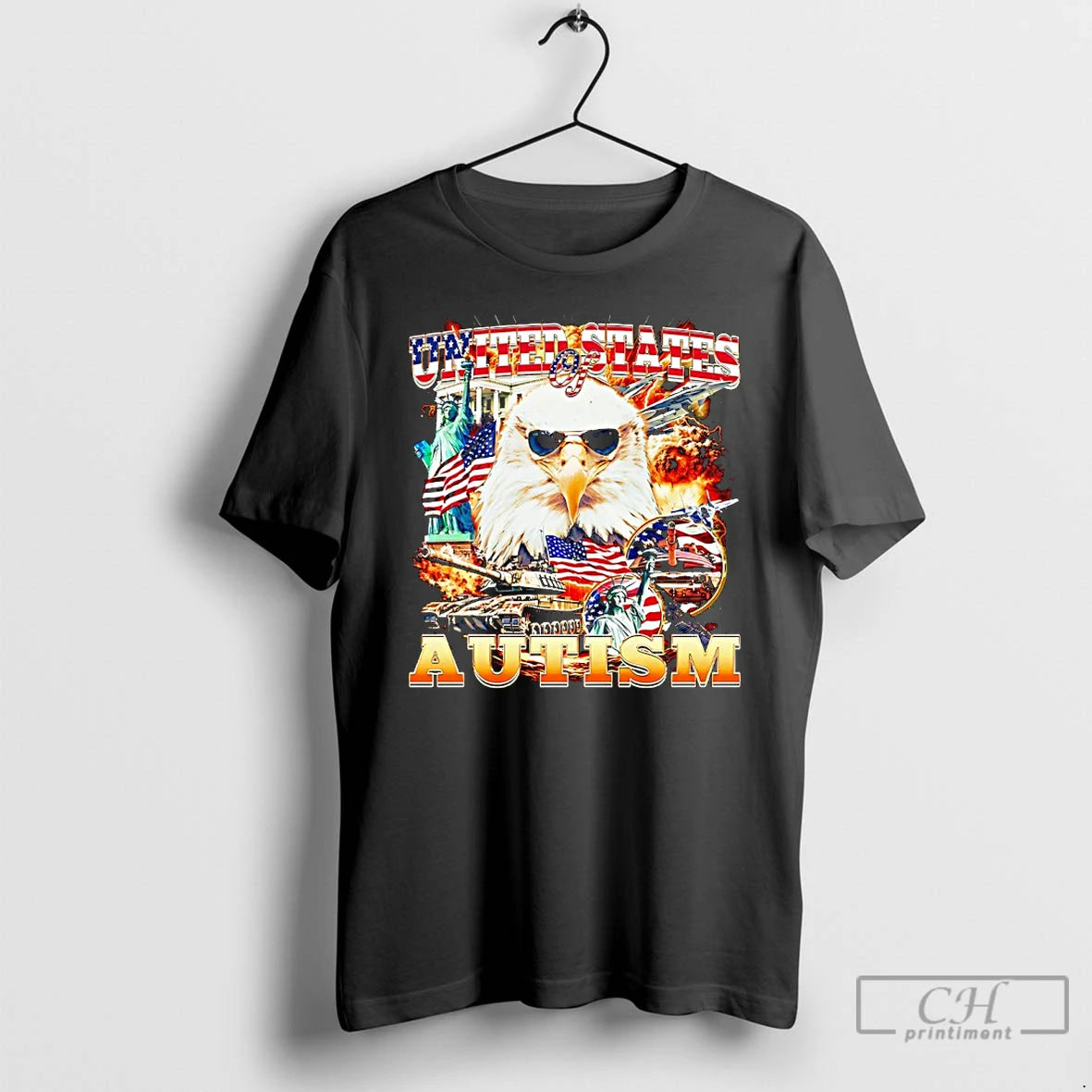 Premium United States Of Autism Eagle T Shirts