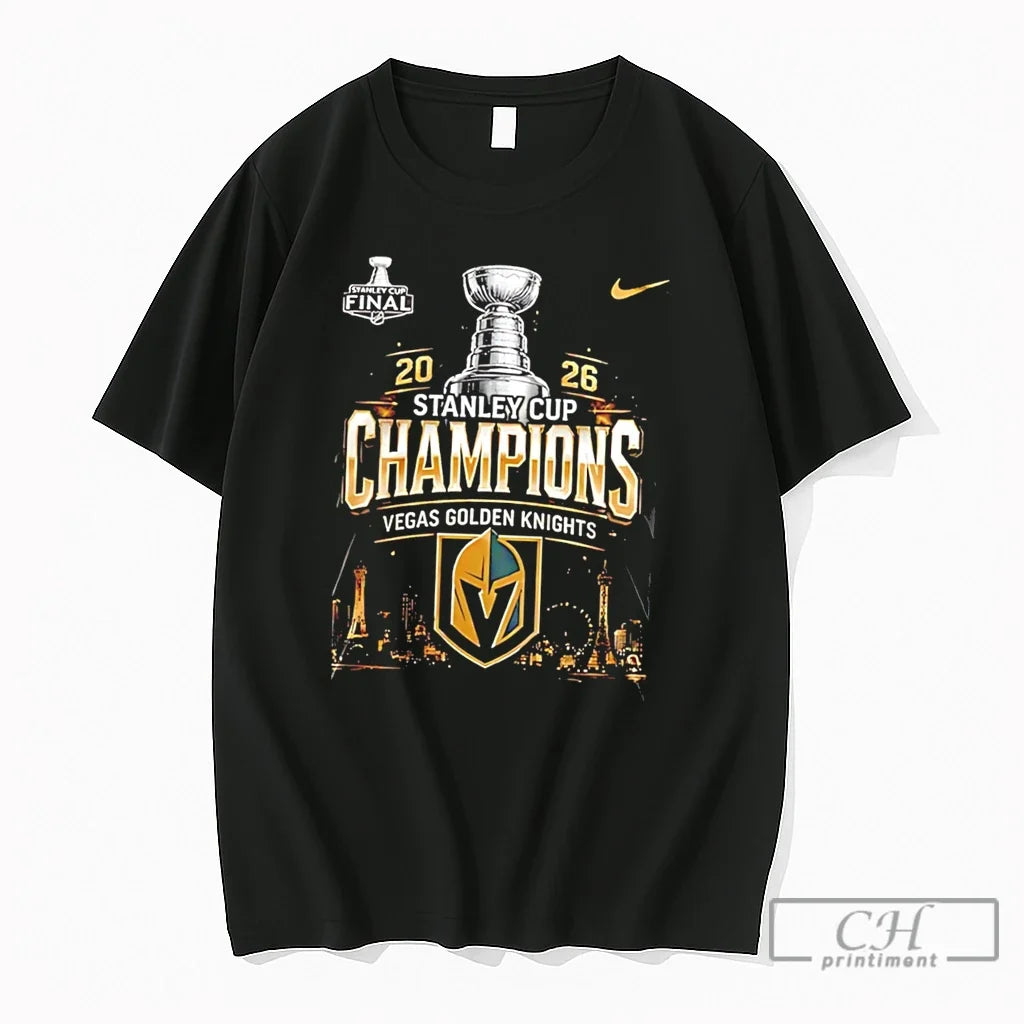 Premium Vegas Golden Knights 2026 Stanley Cup Champions Tee Unisex