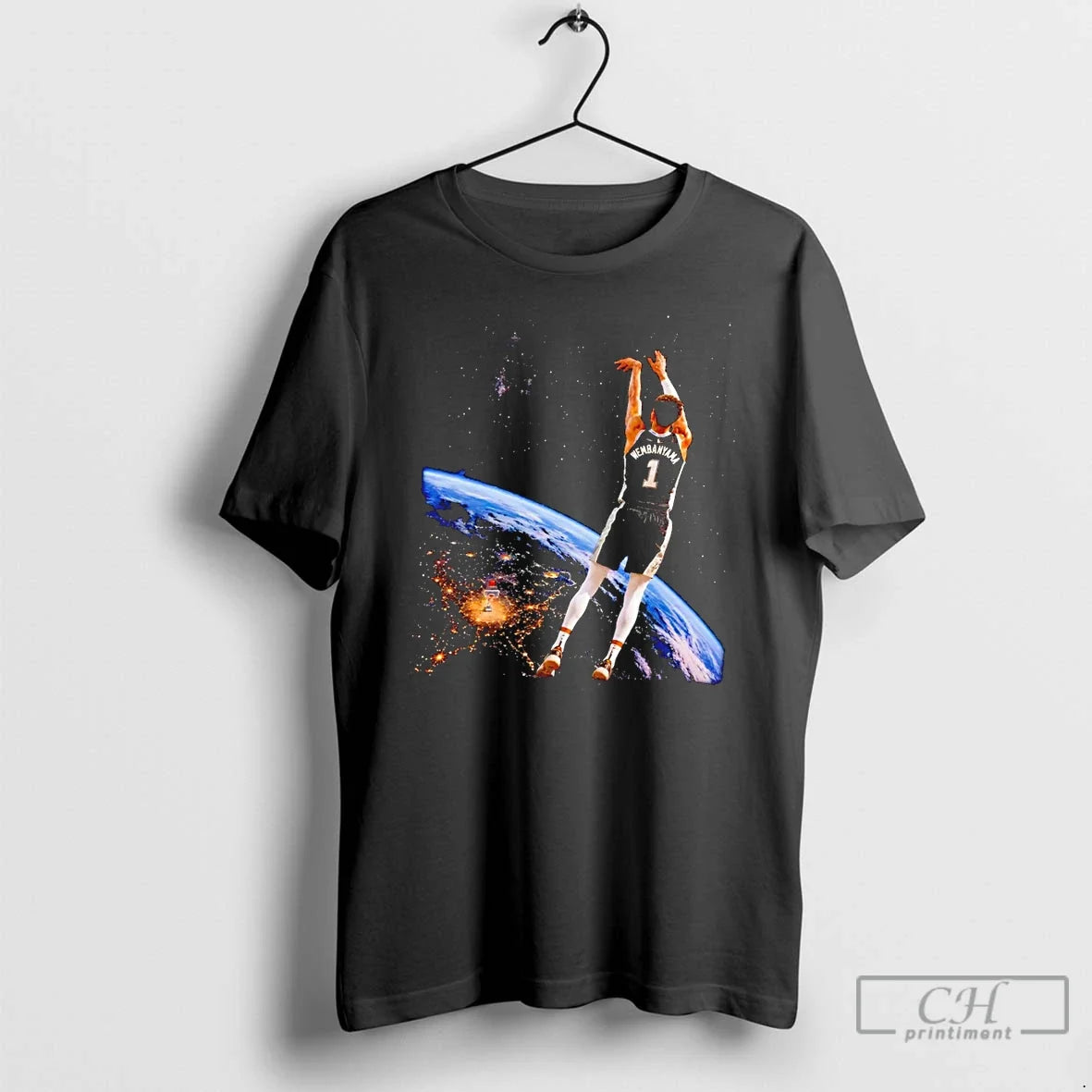 Premium Wemby Alien Victor Wembanyama 3 Points San Antonio Pose Unisex