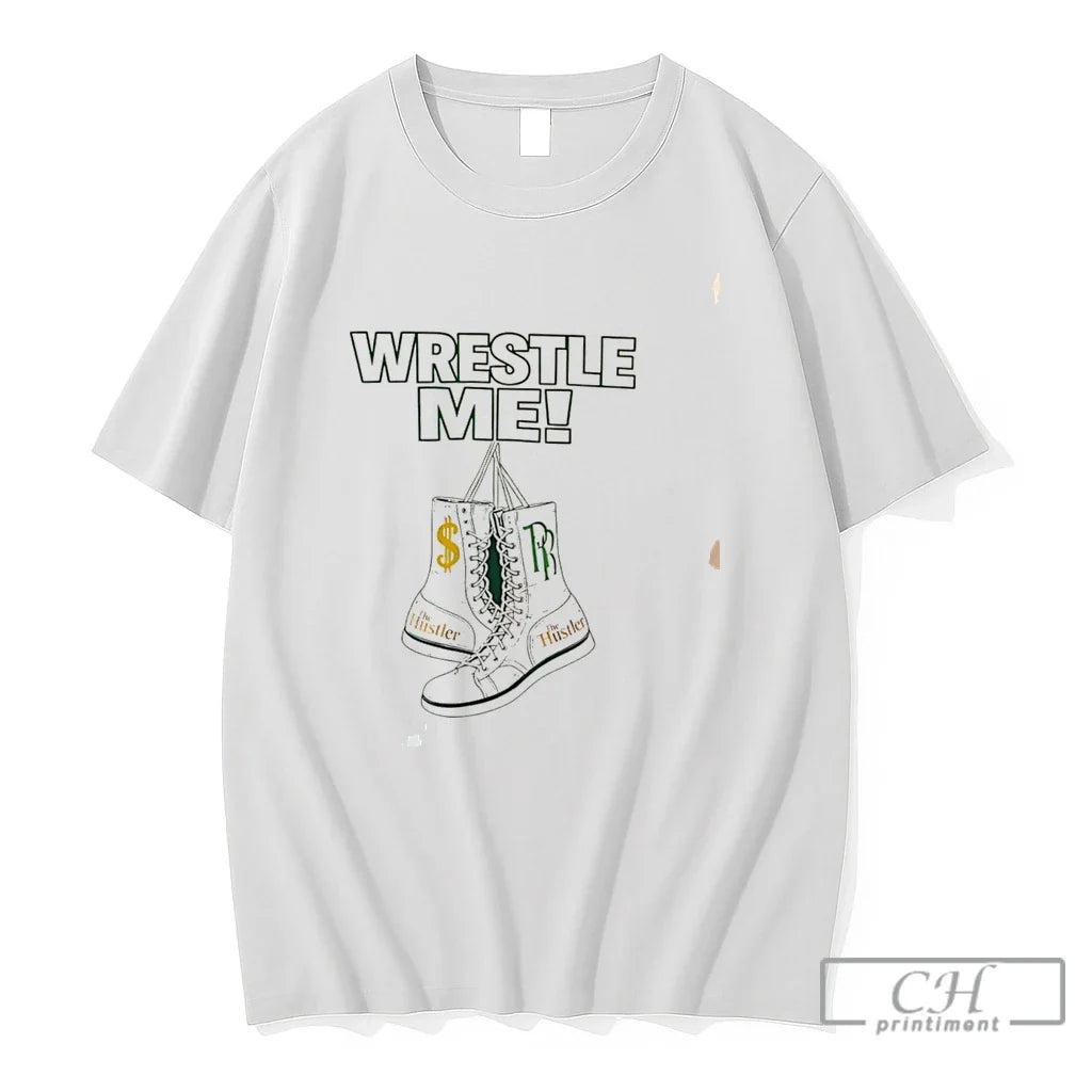 Premium Wrestle Me Wrestling Boots Illustration Tee Unisex