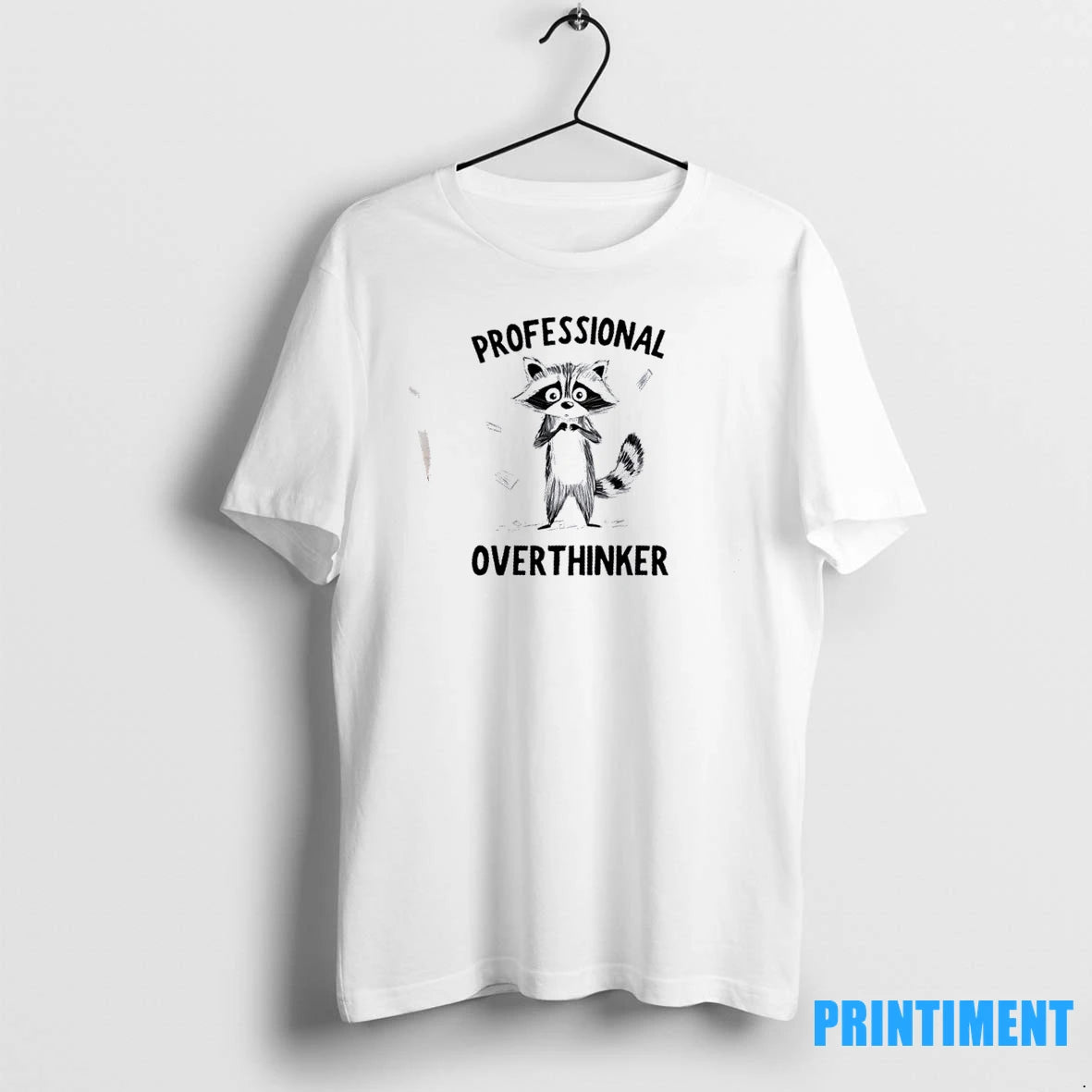 Raccoon Professional Overthinker Tshirts Sweater