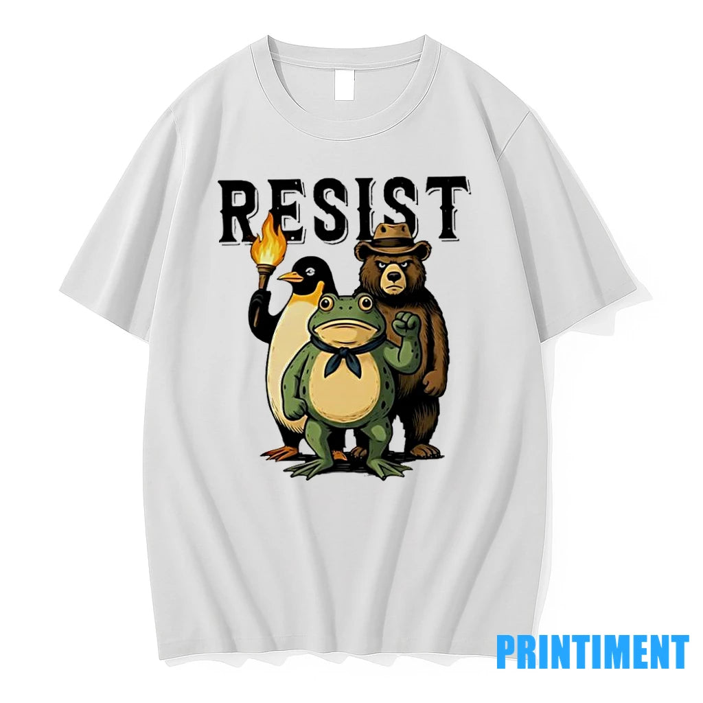 Resist Penguin Frog Bear Sublimation Tshirts Sweater
