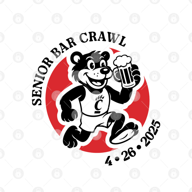 Cincinnati Senior Bar Crawl 4-26-2025 T Shirt