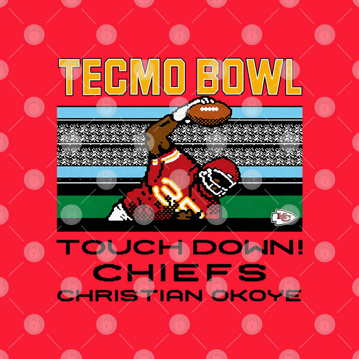 Tecmo Bowl Touchdown Chiefs Christian Okoye T Shirt Unisex